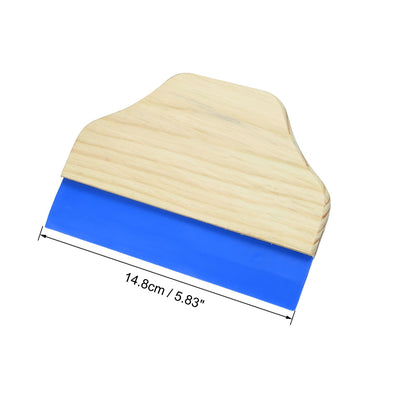 Harfington 6" Wide Wood Handle Cutter Wall Window Cleaning Wallpaper Removal Paint Painting Scraper Smoothing Tool