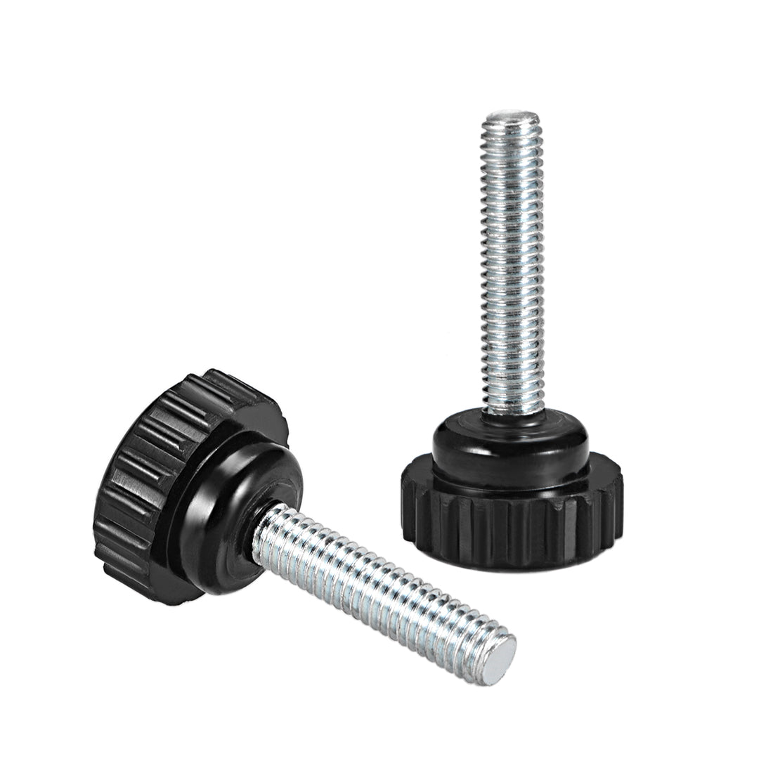 Harfington Male Thread Knurled Clamping Knob Grip Thumb Screw on Type Round Head 2 Pack