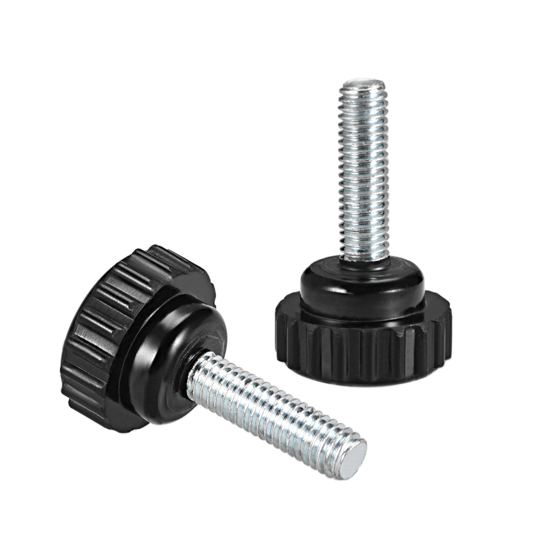 Harfington Male Thread Knurled Knobs Grip Thumb Screw on Mechanical Round Head 5 Pack