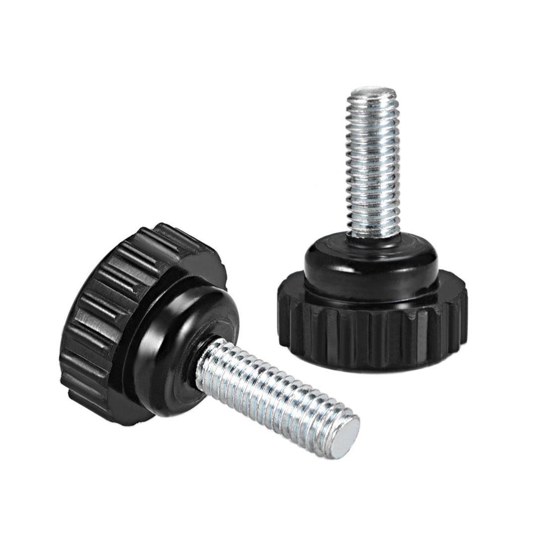Harfington Male Threaded Knurled Knobs Grip Thumb Screw on Mechanical Round Head 10 Pcs