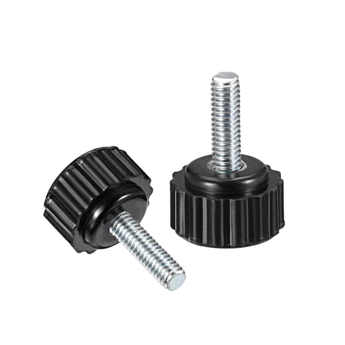 Harfington Male Thread Knurled Knobs Grip Thumb Screw on Mechanical Round Head 5 Pack