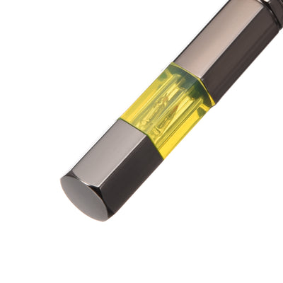 Harfington Anti-Static Keychain Static Shock Eliminator Black Chrome Plated Yellow