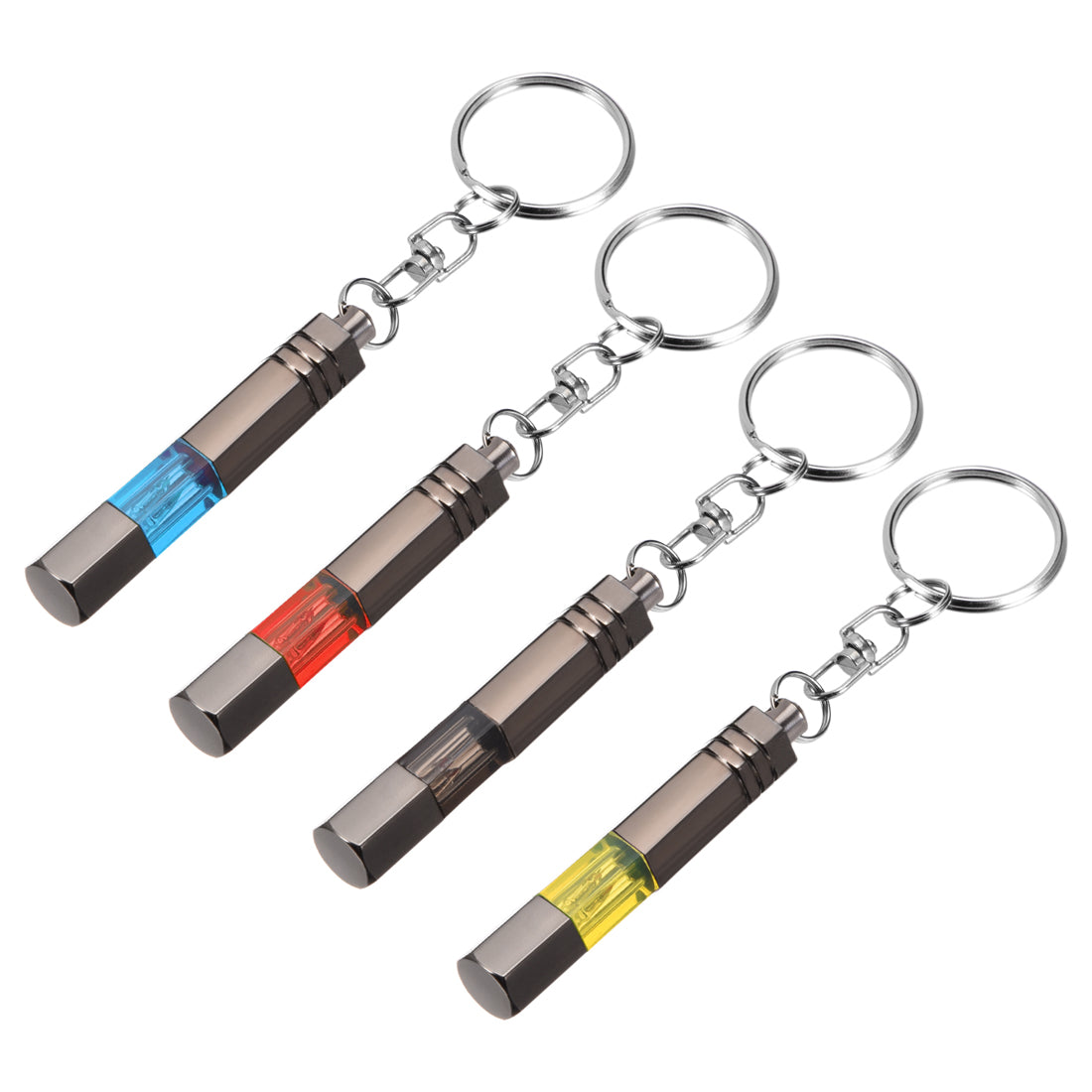 Harfington Anti-Static Keychain Static Shock Eliminator Black Chrome Plated Yellow