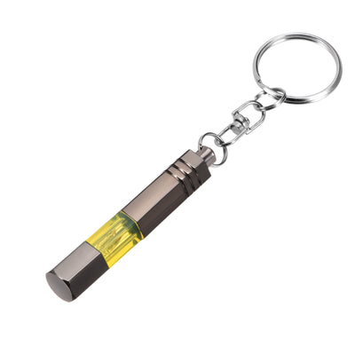 Harfington Anti-Static Keychain Static Shock Eliminator Black Chrome Plated Yellow