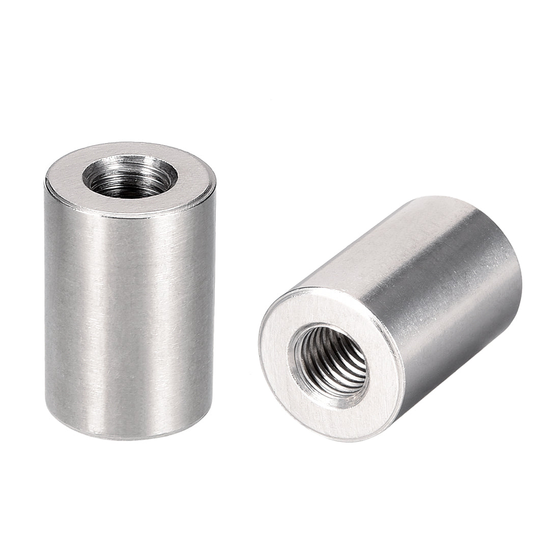 Harfington Round Connector Nuts, M10x30mm Height Sleeve Rod bar Stud Nut Stainless steel 304 5 Pcs
