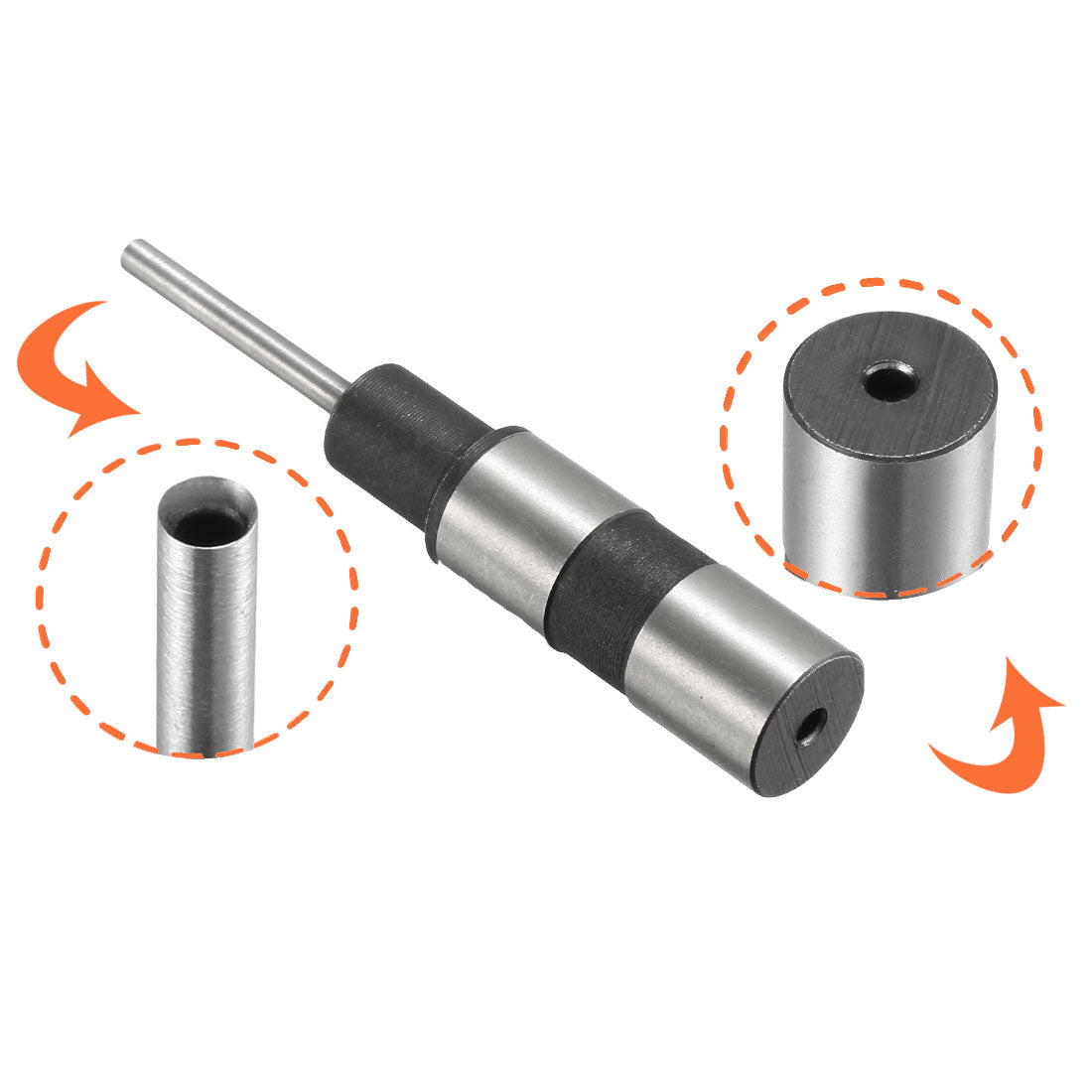 Harfington Straight Shank Punch Hollow Paper Drill Bit 2pcs