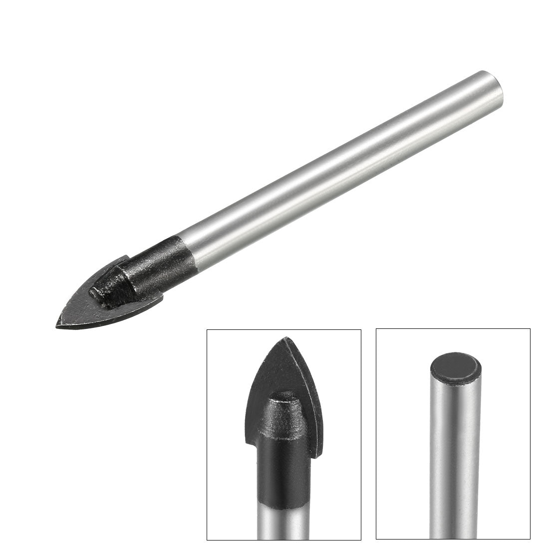 Harfington Drill Bit 10mm for Ceramic,Brick,Glass,Masonry,Tile and Wood,Sliver and Black,10pcs