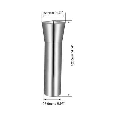 Harfington R8 Collet, Mill Chuck Holder 65Mn Spring Steel 7/16-14UNC Thread