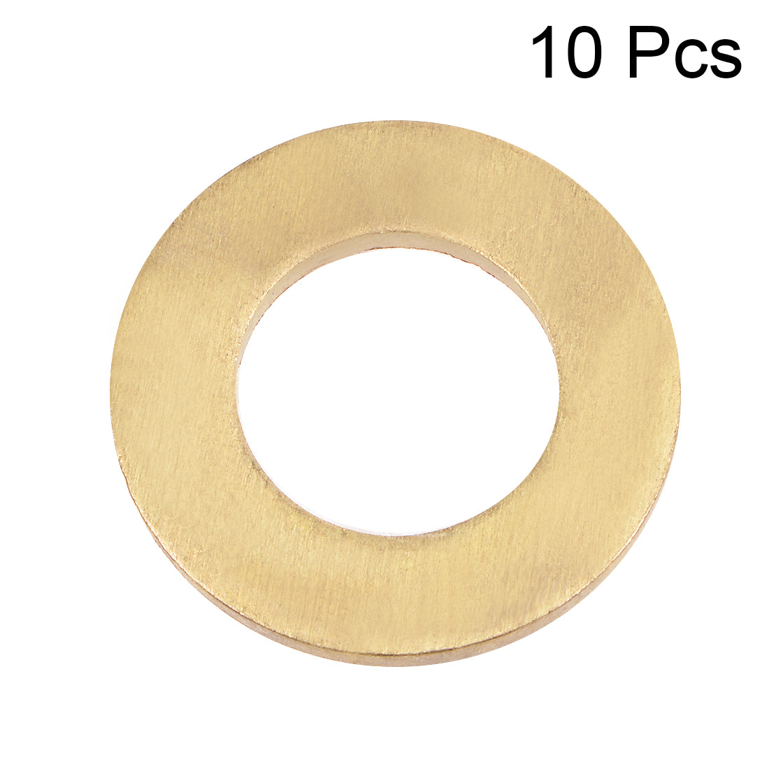 Harfington 10Pcs 18.5mm x 33mm x 3mm Copper Flat Washer for Screw Bolt