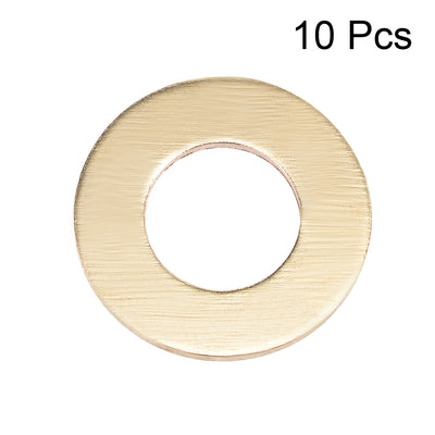 Harfington 10Pcs 10.5mm x 20mm x 1.5mm Copper Flat Washer for Screw Bolt