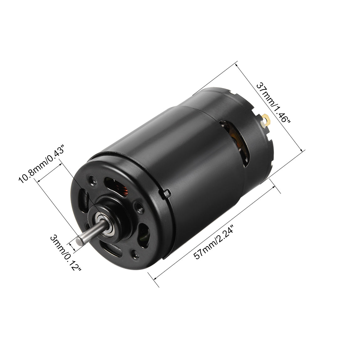Harfington DC Motor 7.4V 10400RPM 1A Electric Motor D Profile Shaft for RC Boat  Model DIY Hobby