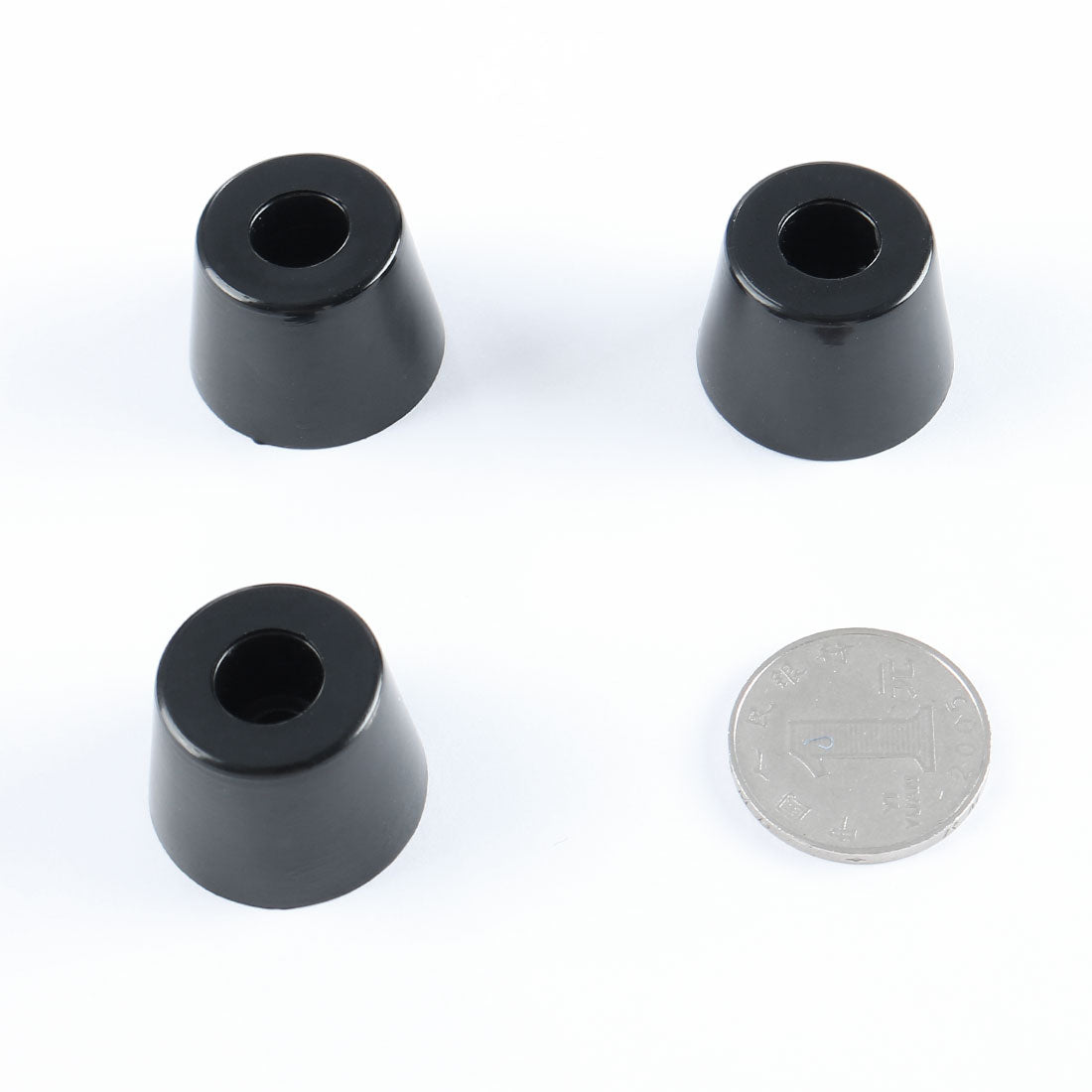 Harfington 16pcs Rubber Feet Bumpers Furniture Table Amplifier Speaker Cabinet Leg Pads, D27x21xH18mm