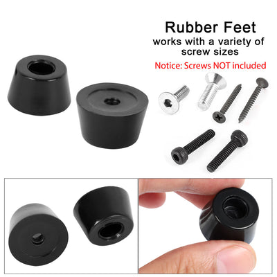 Harfington 16pcs Rubber Feet Bumpers Furniture Table Amplifier Speaker Cabinet Leg Pads, D20x16xH12mm