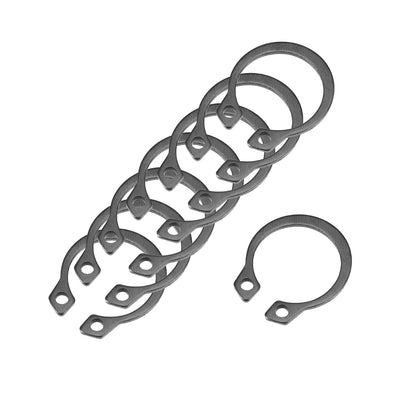 Harfington 15.7mm External Circlips C-Clip Retaining Shaft Snap Rings 65Mn 100pcs