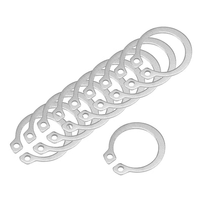 Harfington 19.5mm External Circlips Retaining Shaft Snap Rings 304 Stainless Steel 50pcs