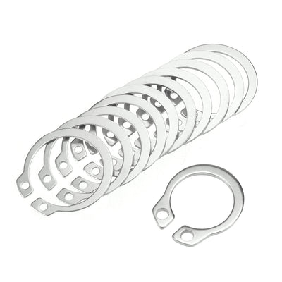 Harfington 13.8mm External Circlips Retaining Shaft Snap Rings 304 Stainless Steel 100pcs