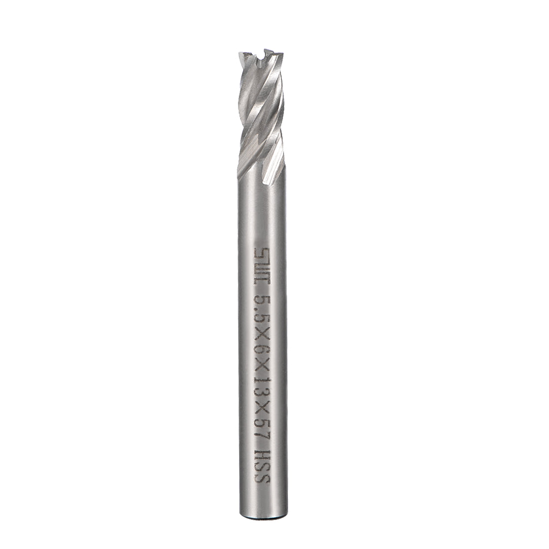 Harfington High Speed Steel HSS-AL 4 Flute Straight End Mill Cutter CNC Router Bits