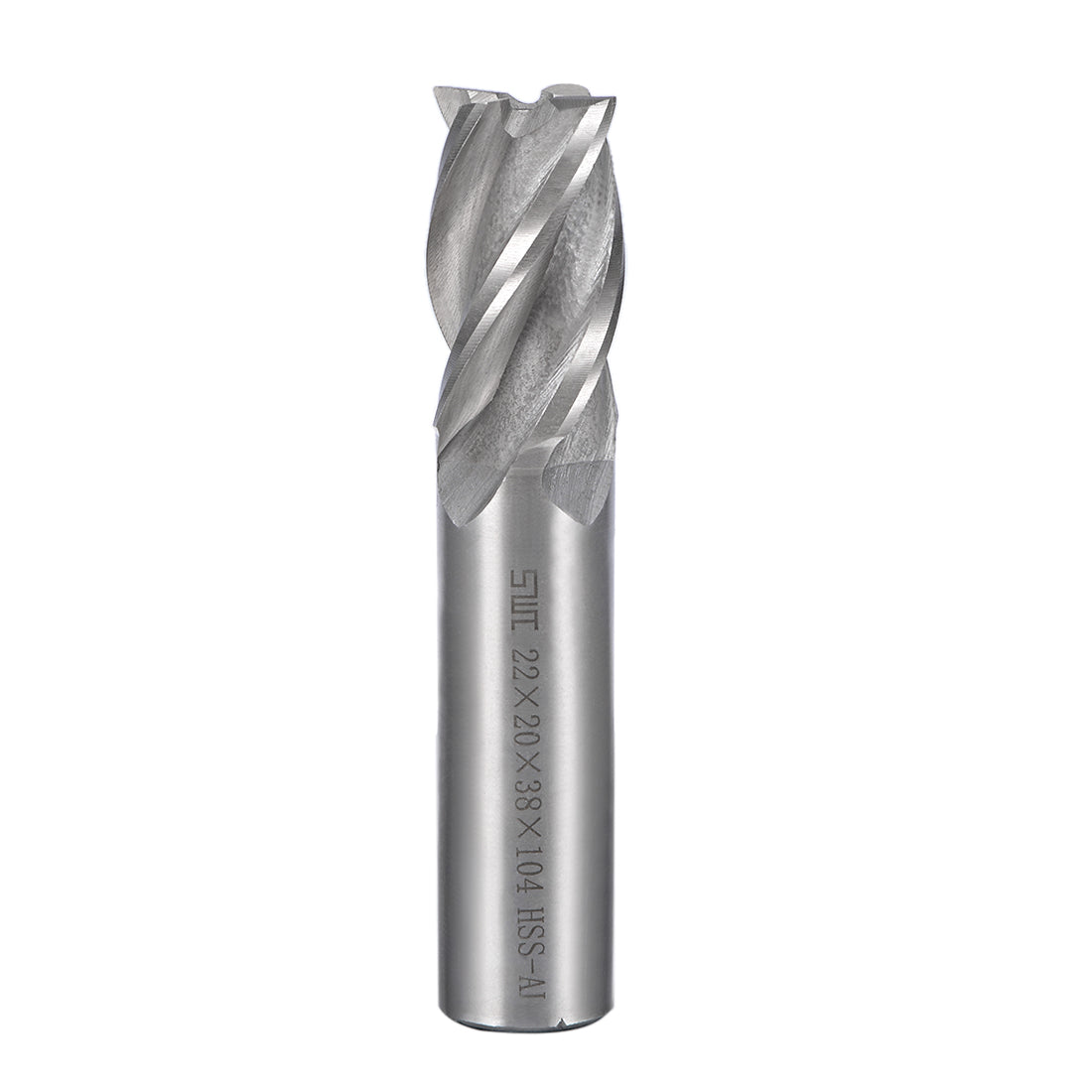 Harfington HSS-AL 4 Flute Straight End Mill Cutter CNC Router Bits