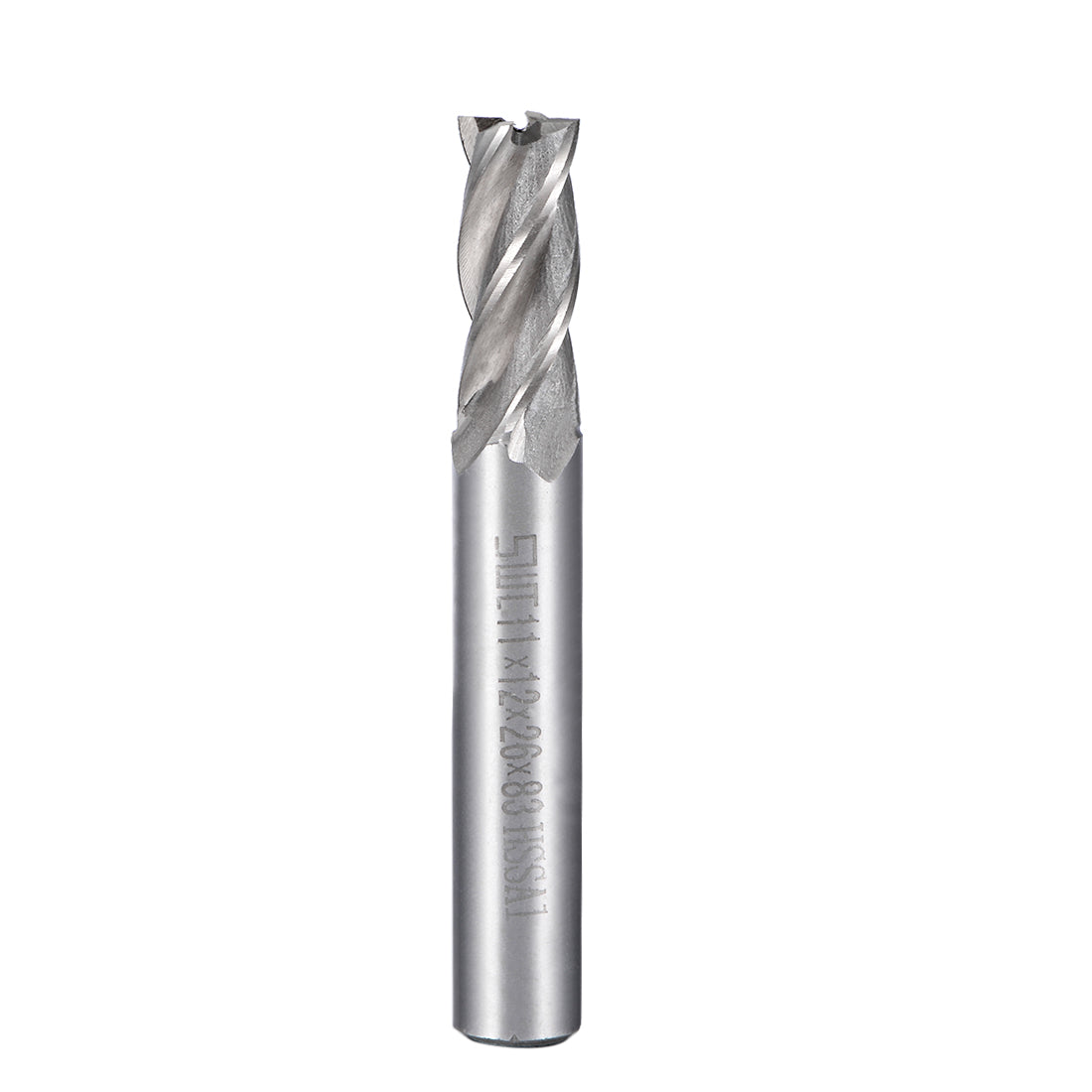 Harfington High Speed Steel HSS-AL 4 Flute Straight End Mill Cutter CNC Router Bits