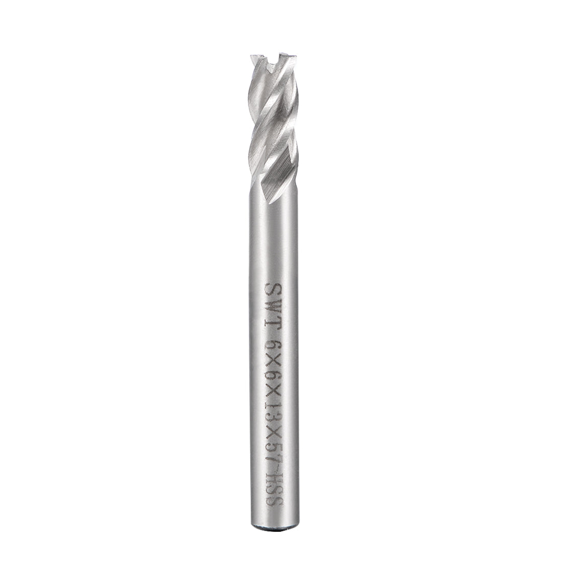 Harfington High Speed Steel HSS-AL 4 Flute Straight End Mill Cutter CNC Router Bits