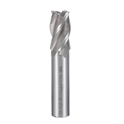 Harfington HSS-AL 4 Flute Straight End Mill Cutter CNC Router Bits