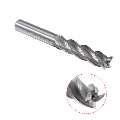 Harfington HSS-AL 4 Flute Straight End Mill Cutter CNC Router Bits