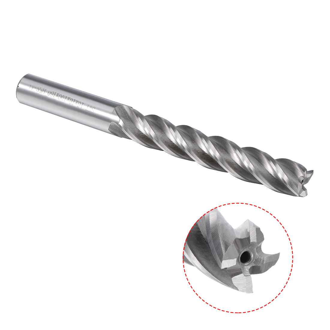 Harfington HSS-AL 4 Flute Straight End Mill Cutter CNC Router Bits