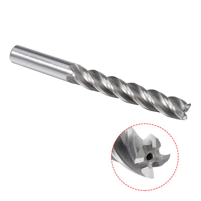 Harfington HSS-AL 4 Flute Straight End Mill Cutter CNC Router Bits