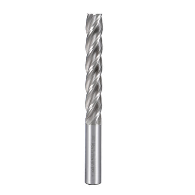Harfington HSS-AL 4 Flute Straight End Mill Cutter CNC Router Bits