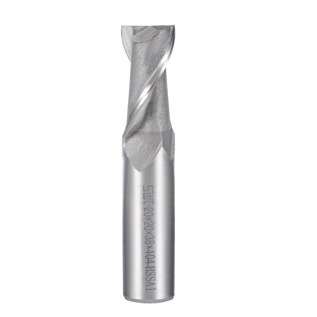 Harfington High Speed Steel HSS-AL 2 Flute Straight Shank End Mill Cutter CNC Router Bits