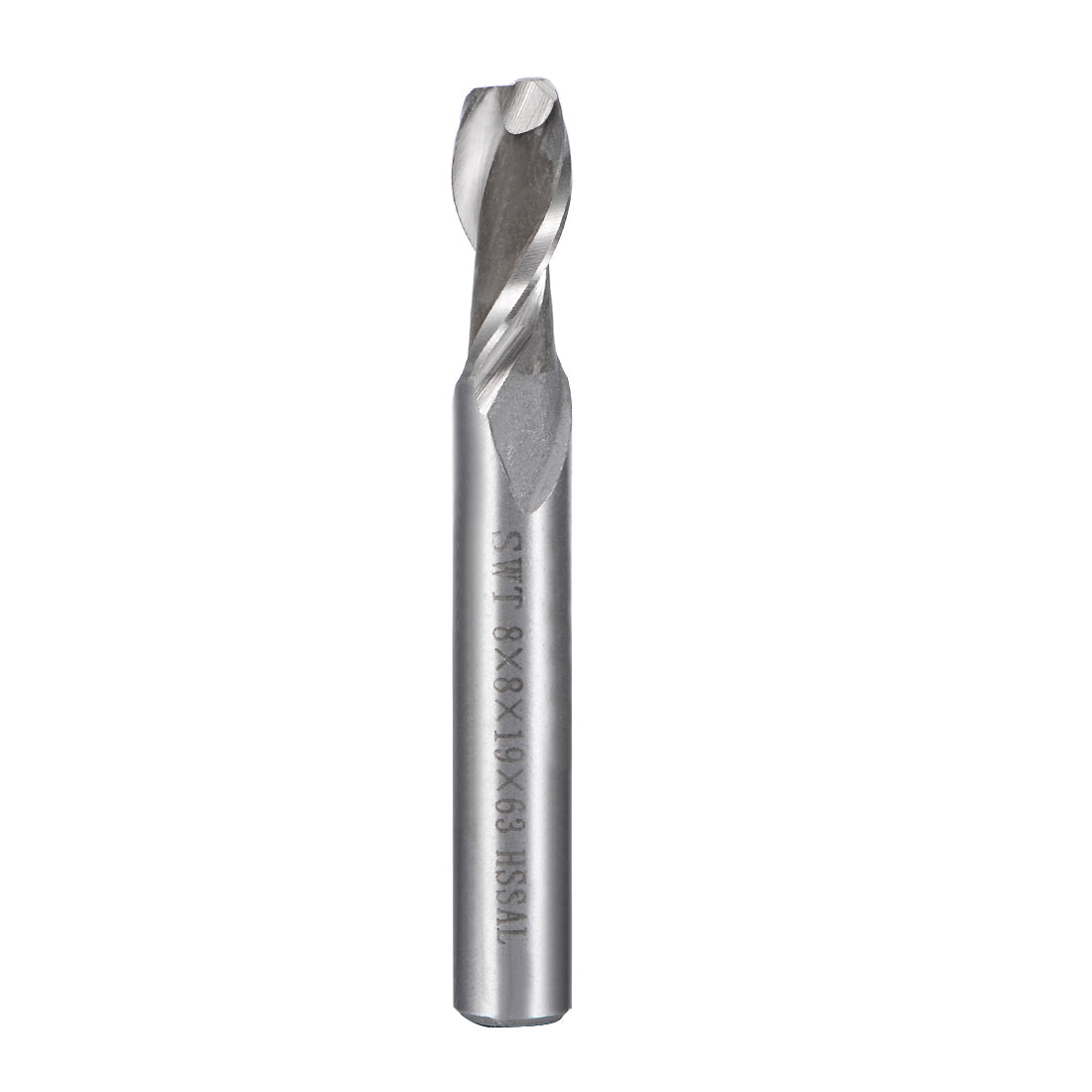 Harfington High Speed Steel HSS-AL 2 Flute Straight Shank End Mill Cutter CNC Router Bits