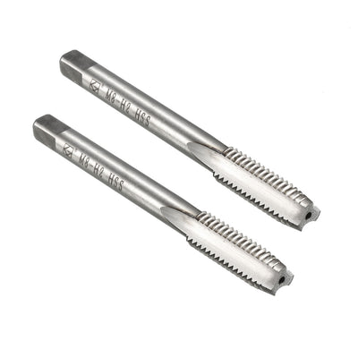 Harfington Metric Tap M8 x 1.25mm Pitch H2 Right Hand Thread Plug  HSS for Threading Machine Electric Drill DIY 2pcs
