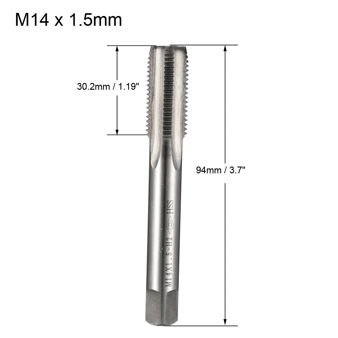Harfington Metric Machine Tap Straight Flute Thread Tapping DIY Tool