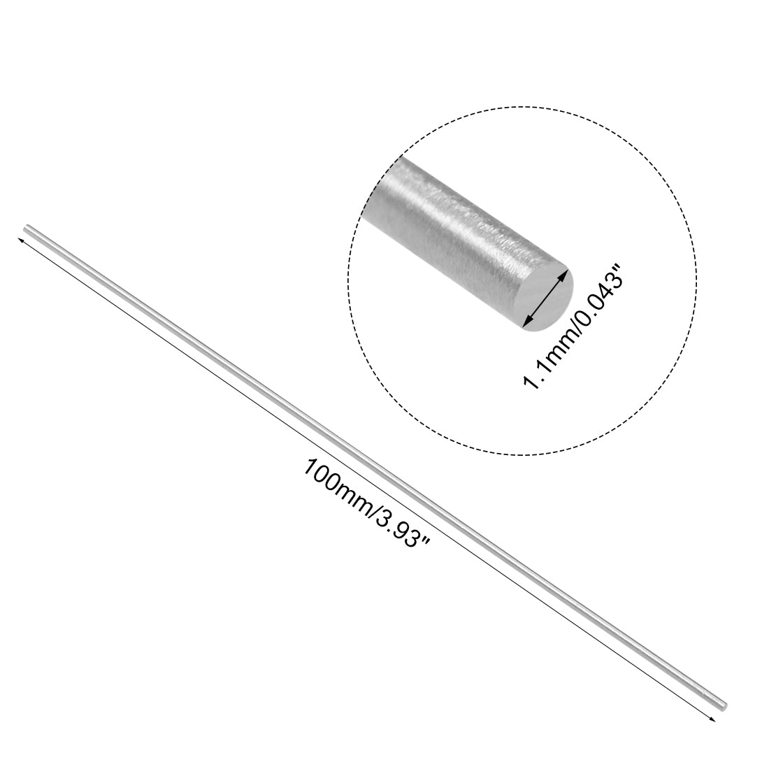 Harfington Round Rod HSS Lathe Bar Stock DIY Craft Tool 20 Pcs