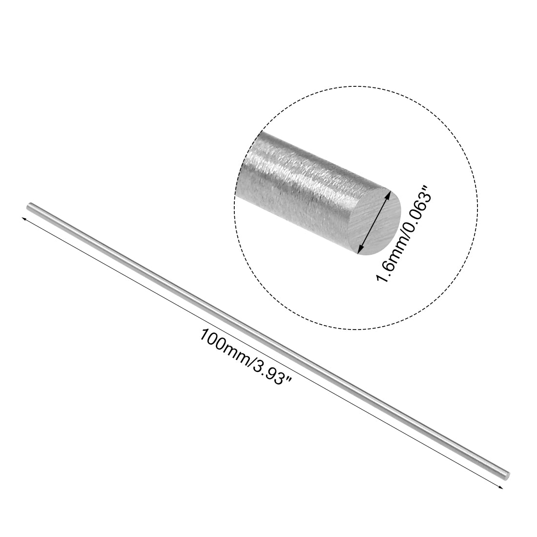 Harfington Round Rod HSS Lathe Bar Stock DIY Tool 10 Pcs
