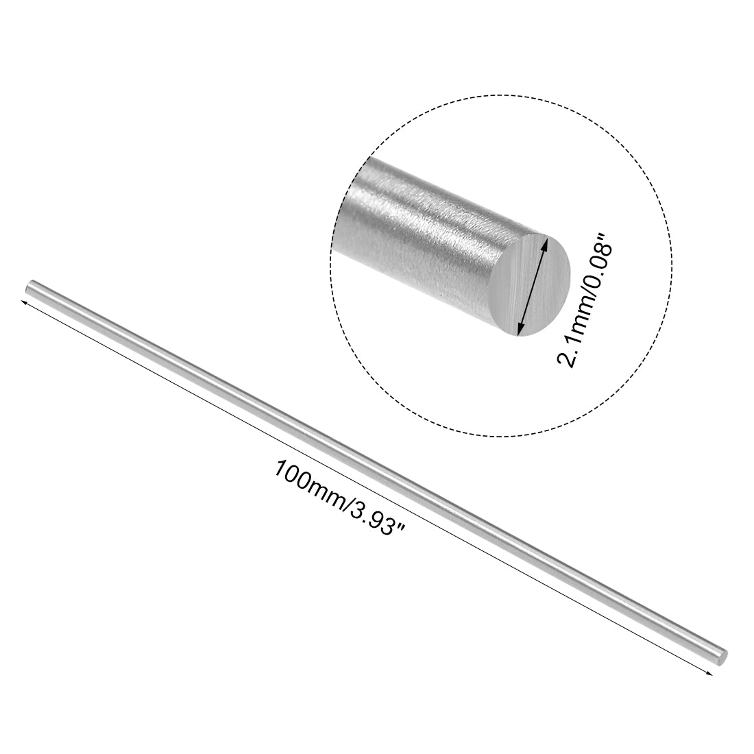 Harfington Round Rod HSS Lathe Bar Stock DIY Craft Tool 20 Pcs