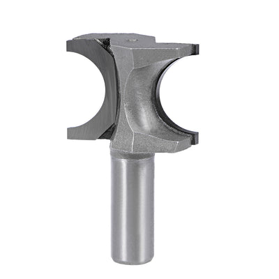 Harfington Half Round End Mill Router Bit Bullnose Grooving Carbide for Woodworking Engraving Edge Trimmer