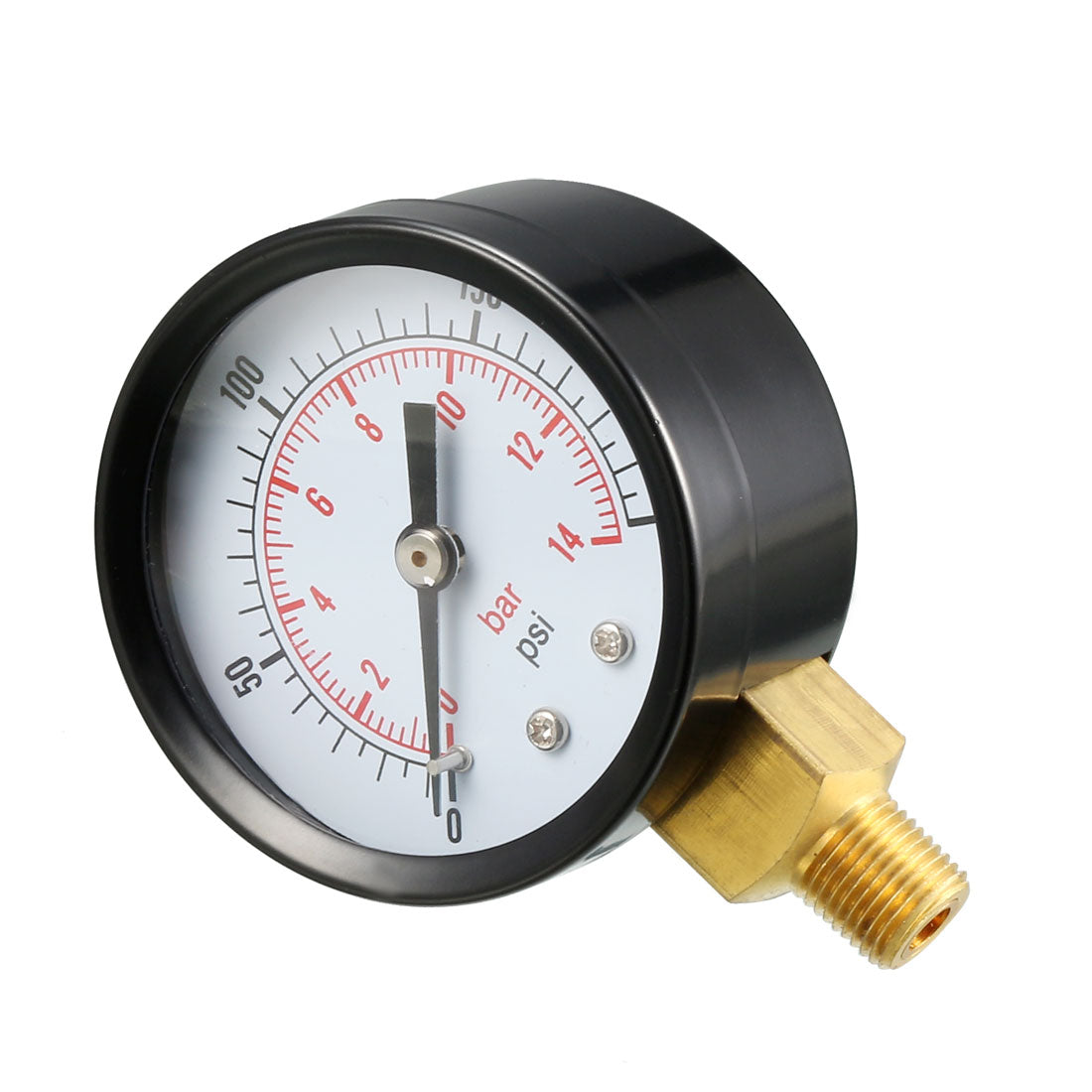 Harfington 0-200 PSI/0-14 Bar Dual Scale , 1.8" Dial , 1/8" NPT Male Bottom Mount 3pcs