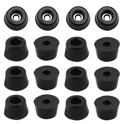 Harfington 16pcs Rubber Feet Bumper Buffer Table Chair Leg Pad Protector with Metal Washer