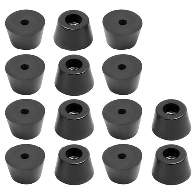 Harfington 14pcs Rubber Feet Bumper Buffer Cabinet Leg Pad Desk Protector with Metal Washer