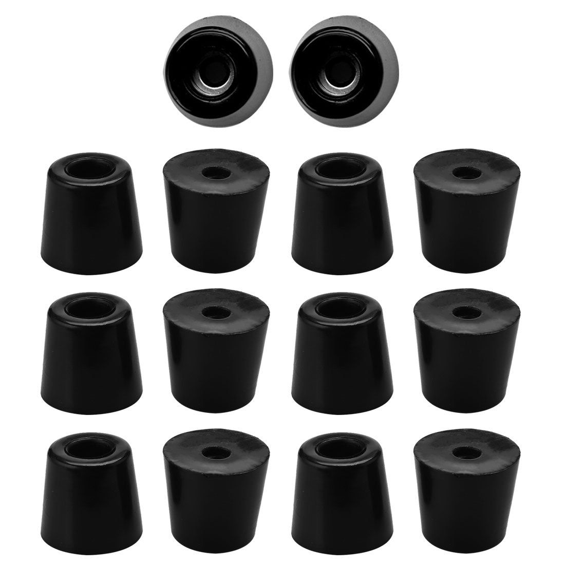 Harfington 14pcs Rubber Feet Bumper Buffer Cabinet Leg Pad Desk Protector with Metal Washer