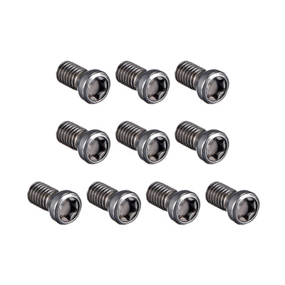Harfington M3x7mm Torx Screws For Replaces Carbide Insert CNC Lathe Tool 12.9 Grade Alloy Steel 10pcs