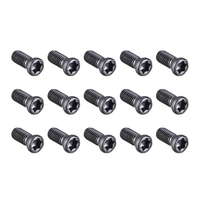 Harfington M3x8mm Torx Screws For Replaces Carbide Insert CNC Lathe Tool 12.9 Grade Carbon Steel 15pcs