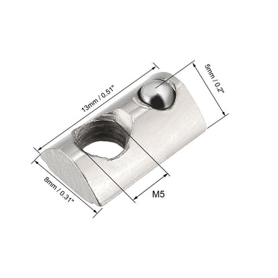 Harfington Aluminum Extrusion Profile Roll-In Spring M4 T Nuts