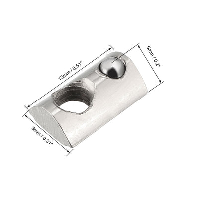 Harfington Aluminum Extrusion Profile Roll-In Spring M4 T Nuts