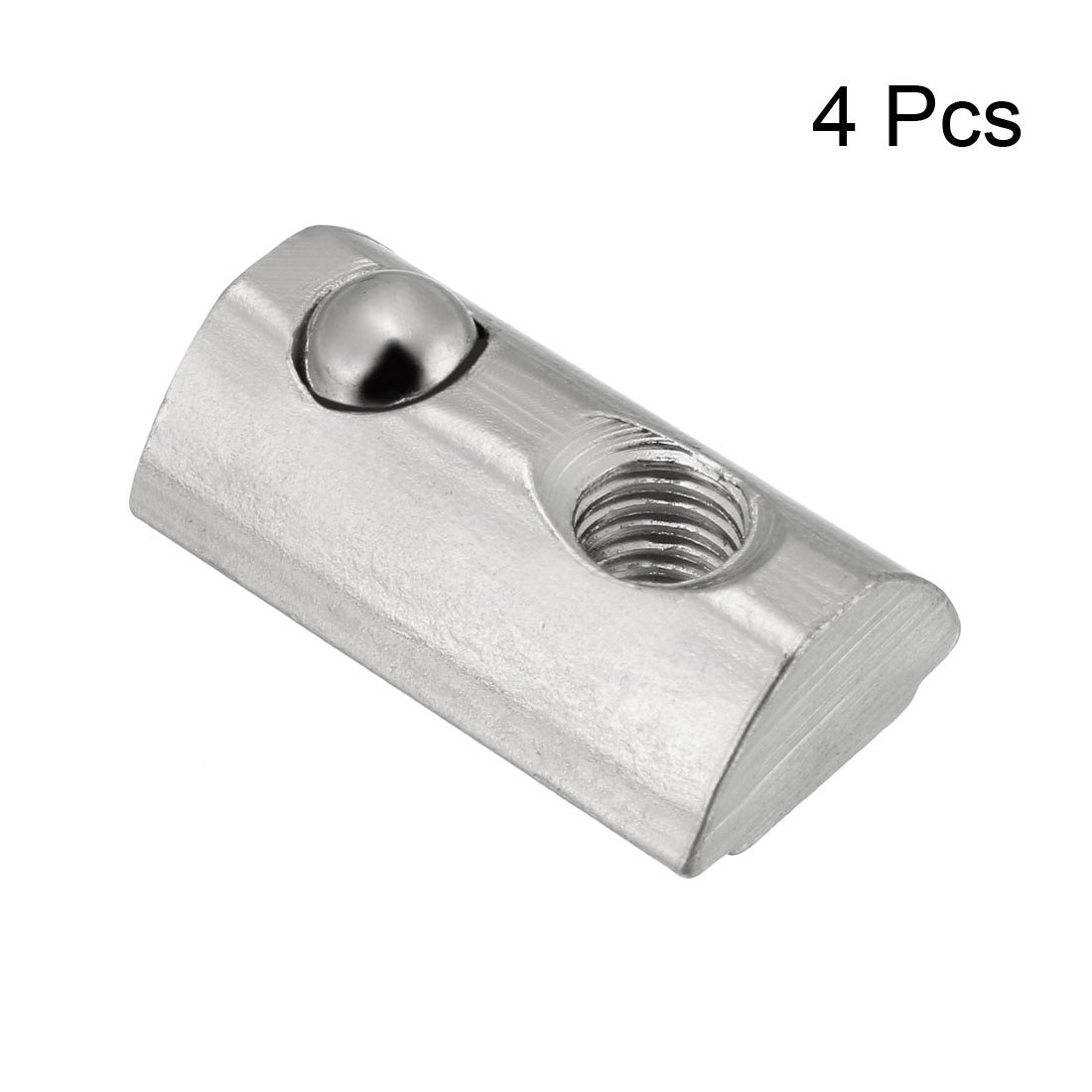 Harfington Roll-In Spring  T Nut, Roll Ball Elastic Nuts for 3030 Series Aluminum Extrusion Profile, 4 Pcs