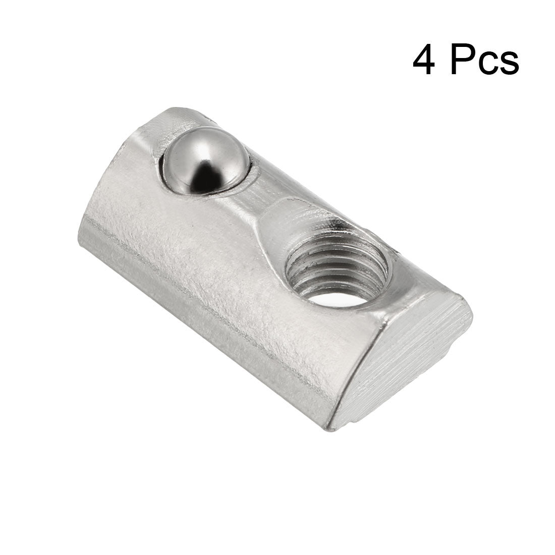 Harfington Roll-In Spring  T Nut, Roll Ball Elastic Nuts for 3030 Series Aluminum Extrusion Profile, 4 Pcs