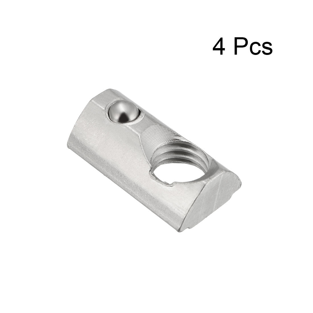 Harfington Roll-In Spring  T Nut, Roll Ball Elastic Nuts for 3030 Series Aluminum Extrusion Profile, 4 Pcs