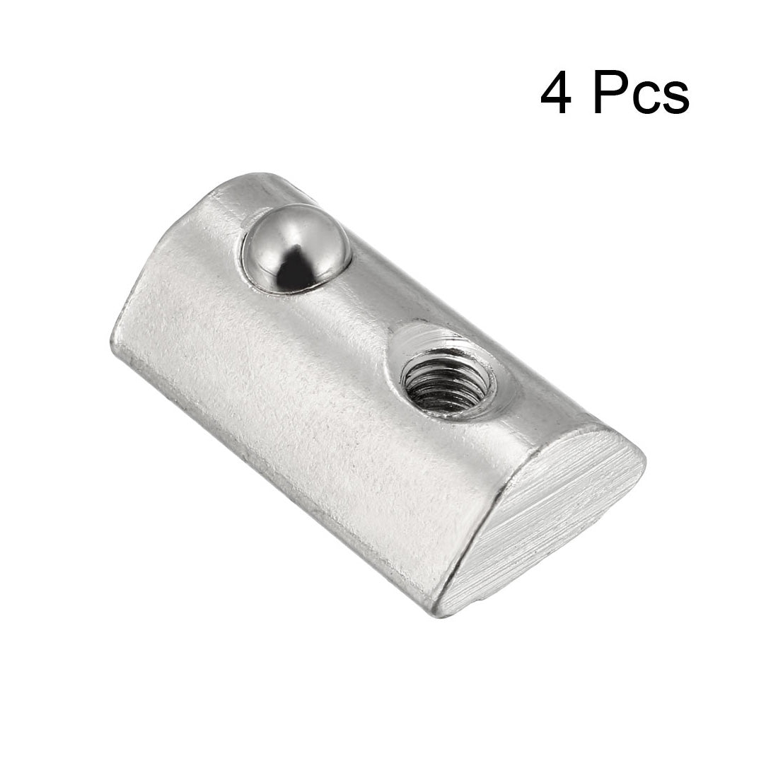 Harfington Roll-In Spring  T Nut, Roll Ball Elastic Nuts for 4040 Series Aluminum Extrusion Profile, 4 Pcs