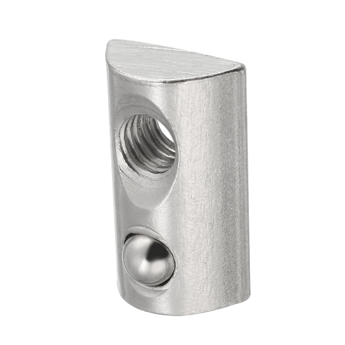 Harfington Roll-In Spring M6 T Nut, Roll Ball Elastic Nuts for 4040 Series Aluminum Extrusion Profile, 12 Pcs